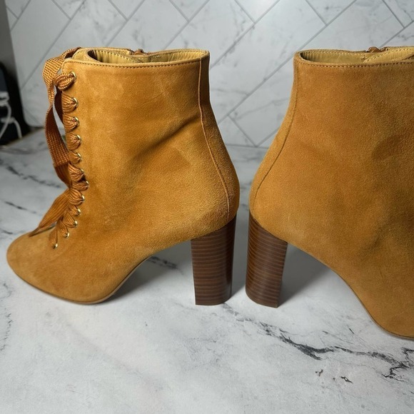 Sezane Alicia High Heel Leather Boots Size US 7 - Picture 14 of 15